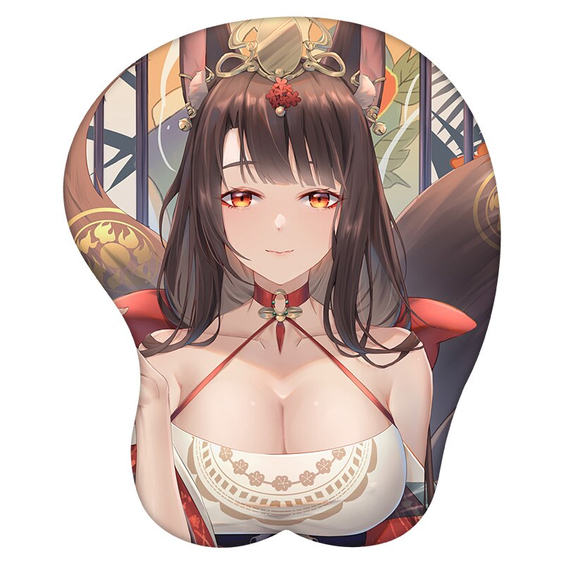 3D Mouse Pad Akagi Azur Lane Anime Wrist Rest Silicone Sexy Creative Gaming Mousepad Mat