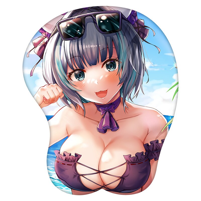 3D Mouse Pad Cheshire Azur Lane Anime Wrist Rest Silicone Sexy Creative Gaming Mousepad Mat