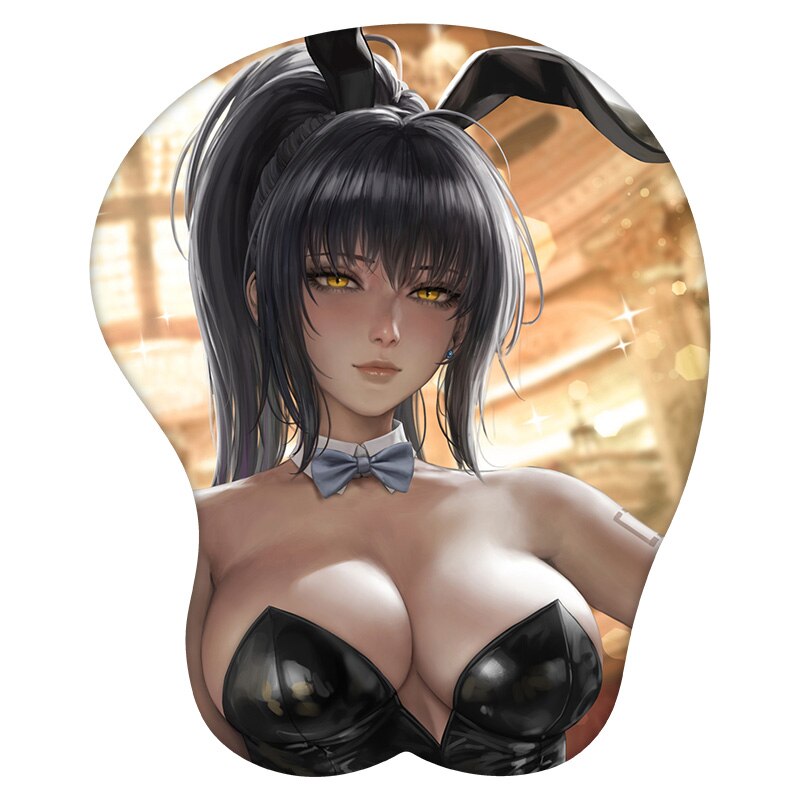 3D Mouse Pad Karin Kakudate Bunny Blue Archive Anime Wrist Rest Silicone Sexy Creative Gaming Mousepad Mat