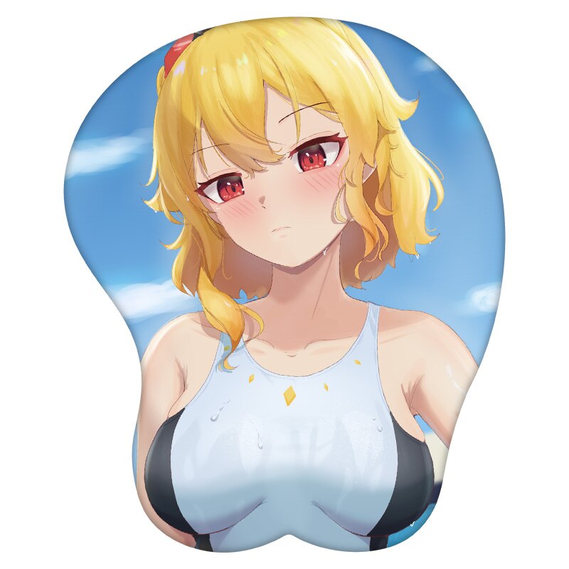 3D Mouse Pad Kaela Kovalskia Hololive  Anime Wrist Rest Silicone Sexy Creative Gaming Mousepad Mat