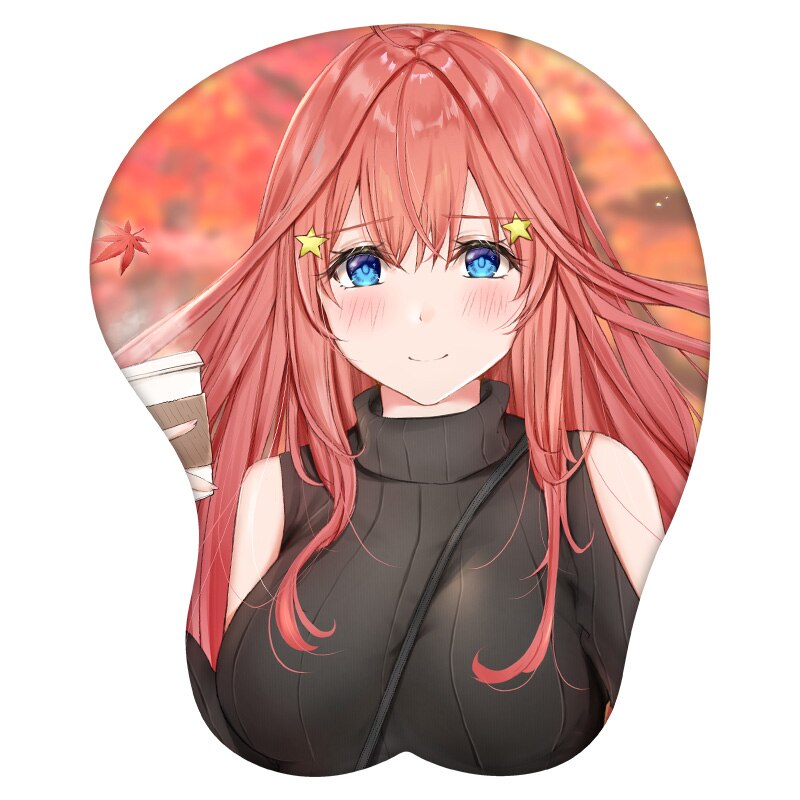 3D Mouse Pad Nakano Itsuki The Quintessential Quintuplets Anime Wrist Rest Silicone Sexy Creative Gaming Mousepad Mat