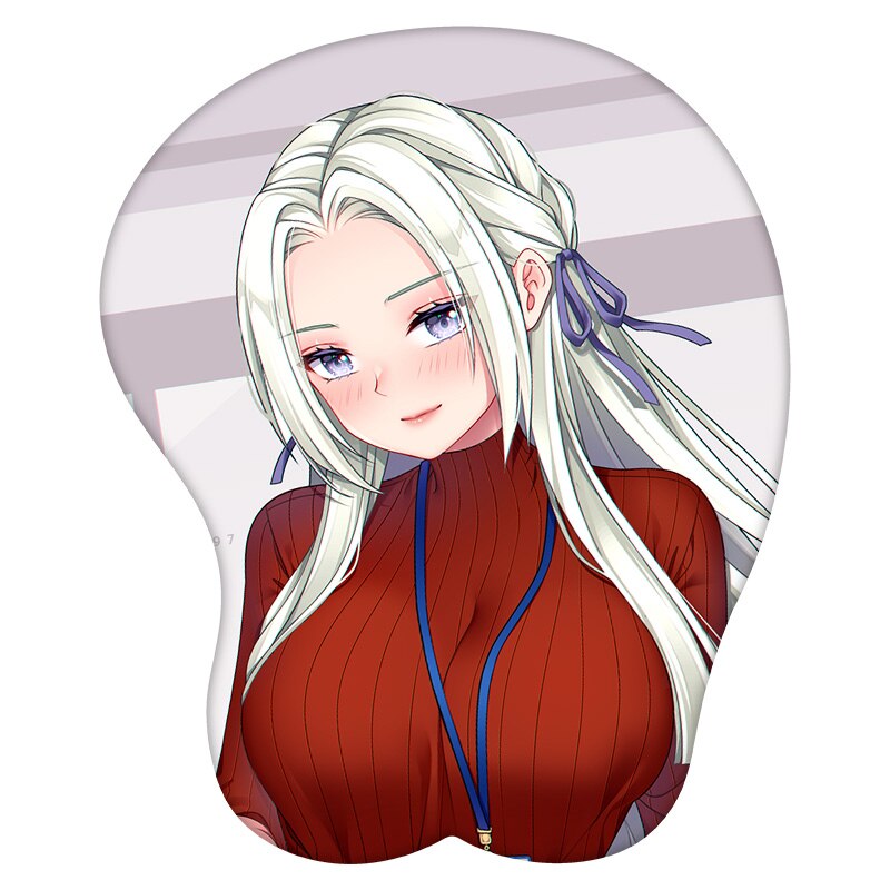 3D Mouse Pad Edelgard Von Hresvelgr Fire Emblem Anime Wrist Rest Silicone Sexy Creative Gaming Mousepad Mat