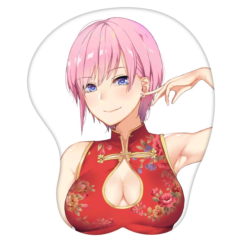 3D Mouse Pad Nakano Ichika The Quintessential Quintuplets Anime Wrist Rest Silicone Sexy Creative Gaming Mousepad Mat