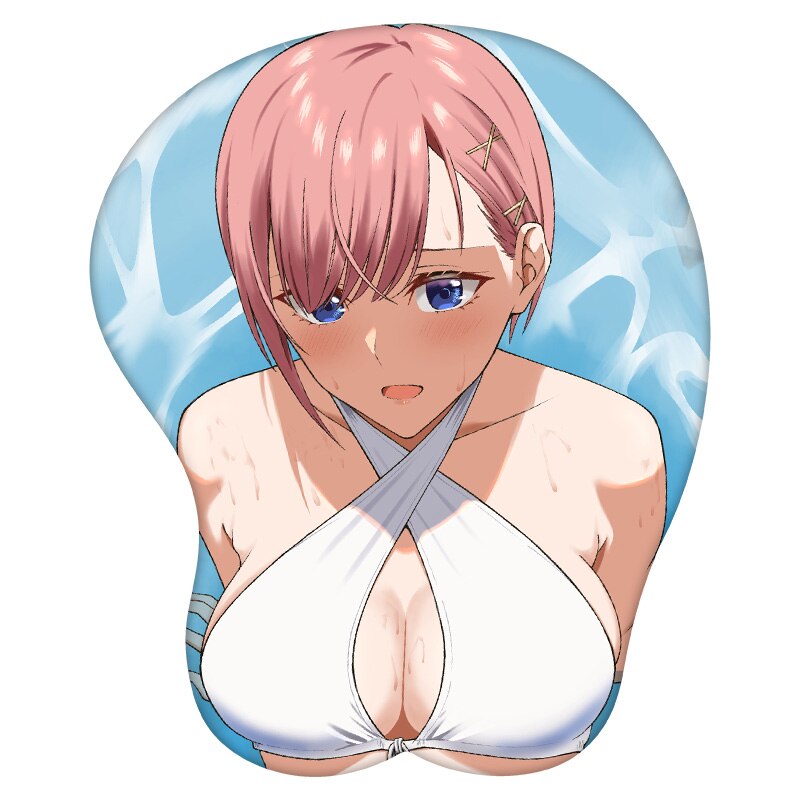 3D Mouse Pad Nakano Ichika The Quintessential Quintuplets Anime Wrist Rest Silicone Sexy Creative Gaming Mousepad Mat