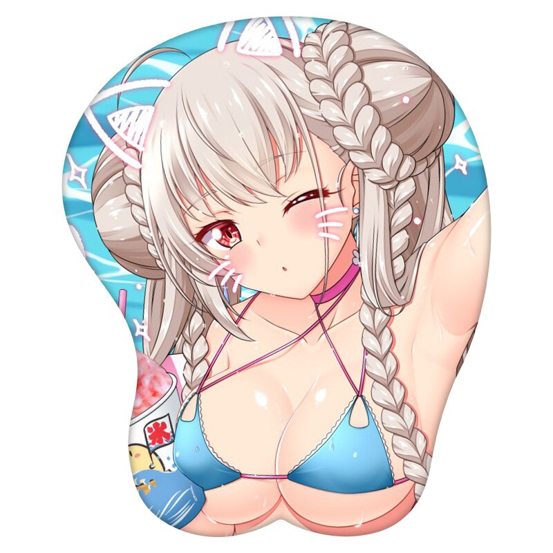 3D Mouse Pad  Formidable Azur Lane Anime Wrist Rest Silicone Sexy Creative Gaming Mousepad Mat