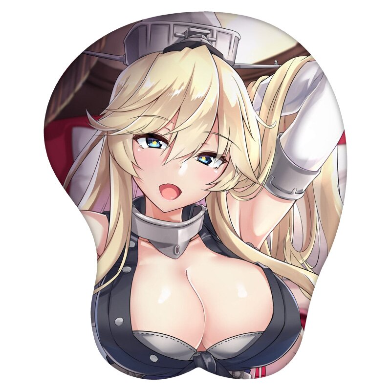 Anime 3D Mouse Pad Iowa Kantai Collection Wrist Rest Silicone Sexy Creative Gaming Mousepad Mat