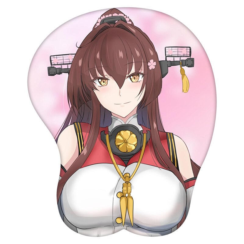 3D Mouse Pad Yamato Kantai Collection Anime Wrist Rest Silicone Sexy Creative Gaming Mousepad Mat