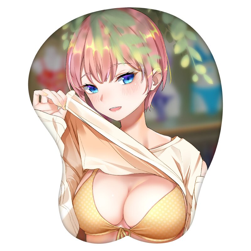 3D Mouse Pad Nakano Ichika The Quintessential Quintuplets Anime Wrist Rest Silicone Sexy Creative Gaming Mousepad Mat