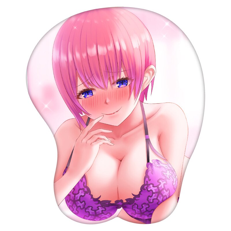 3D Mouse Pad Nakano Ichika The Quintessential Quintuplets Anime Wrist Rest Silicone Sexy Creative Gaming Mousepad Mat