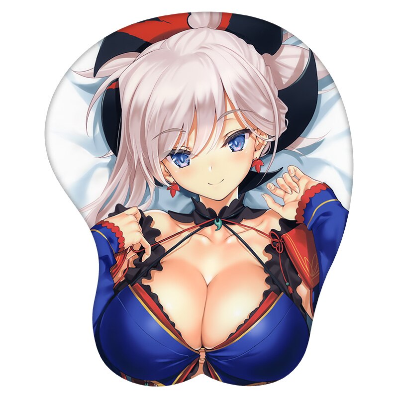 Anime 3D Mouse Pad Miyamoto Musashi Fate/Staynight Wrist Rest Silicone Sexy Creative Gaming Mousepad Mat