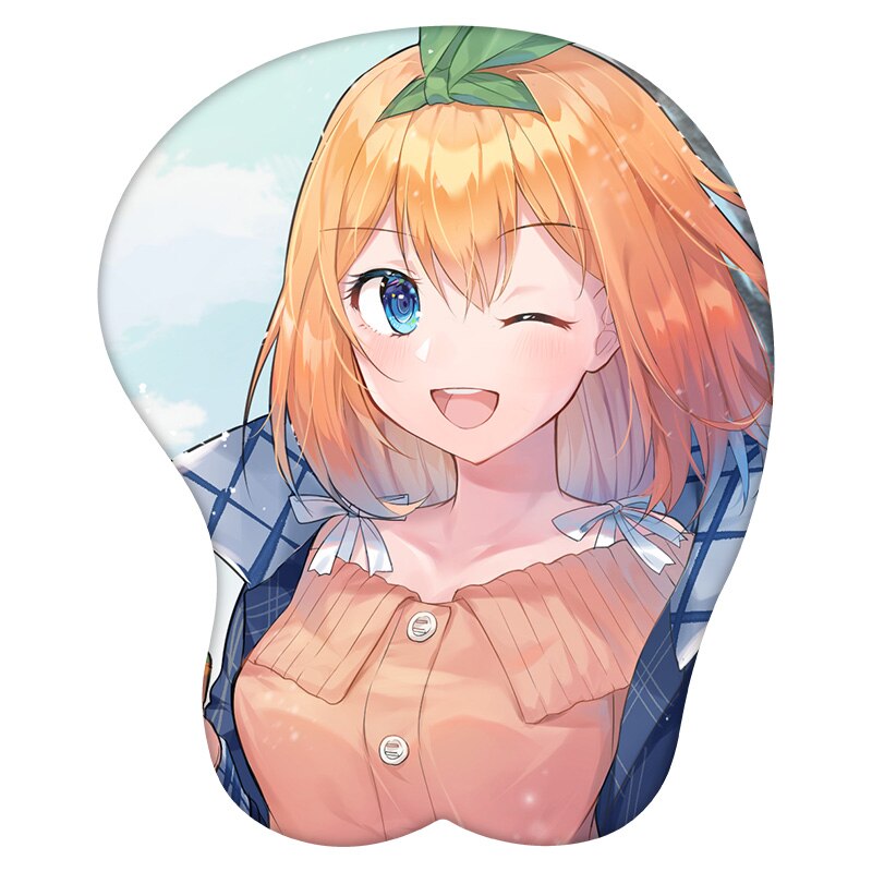 3D Mouse Pad Nakano Yotsuba The Quintessential Quintuplets Anime Wrist Rest Silicone Sexy Creative Gaming Mousepad Mat