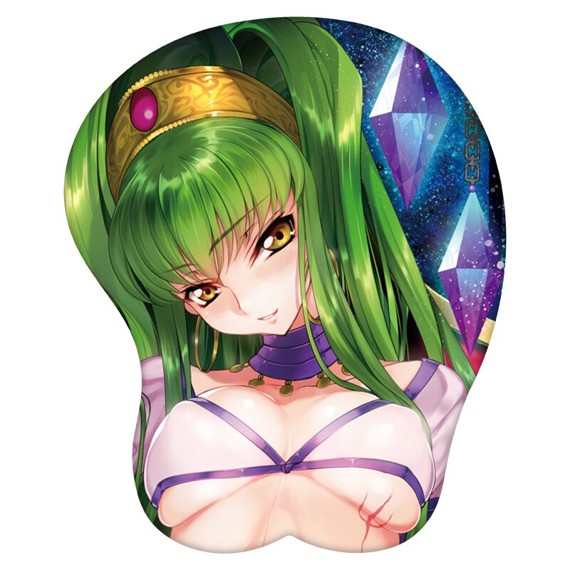 3D Mouse Pad C.C. Lemon Code Geass  Anime Wrist Rest Silicone Sexy Creative Gaming Mousepad Mat