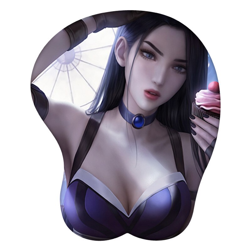 3D Mouse Pad Caitlyn Kiramman The Sheriff Of Piltove Anime Wrist Rest Silicone Sexy Creative Gaming Mousepad Mat