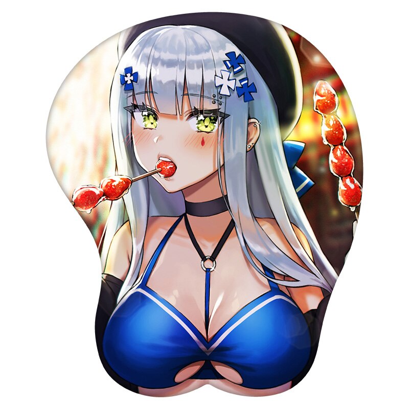 Anime 3D Mouse Pad HK416 Girls&#39; Frontline Wrist Rest Silicone Sexy Creative Gaming Mousepad Mat