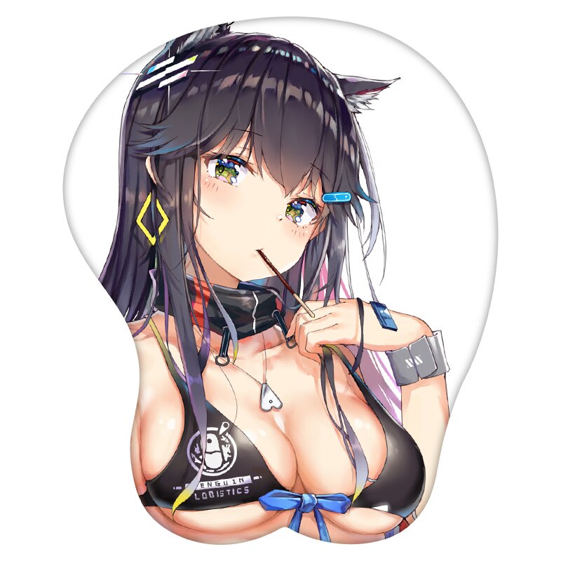 3D Mouse Pad Texas Arknights Anime Wrist Rest Silicone Sexy Creative Gaming Mousepad Mat