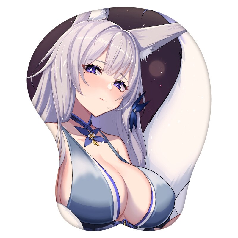 3D Mouse Pad Shinano Azur Lane Anime Wrist Rest Silicone Sexy Creative Gaming Mousepad Mat