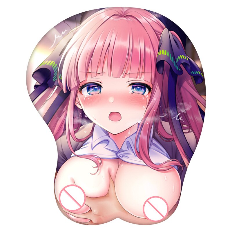 3D Mouse Pad Nakano Nino The Quintessential Quintuplets Anime Wrist Rest Silicone Sexy Creative Gaming Mousepad Mat