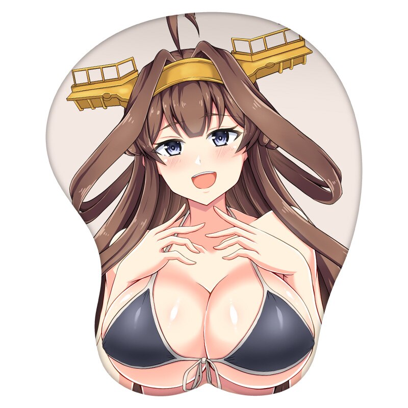 3D Mouse Pad Haruna Kantai Collection Anime Wrist Rest Silicone Sexy Creative Gaming Mousepad Mat