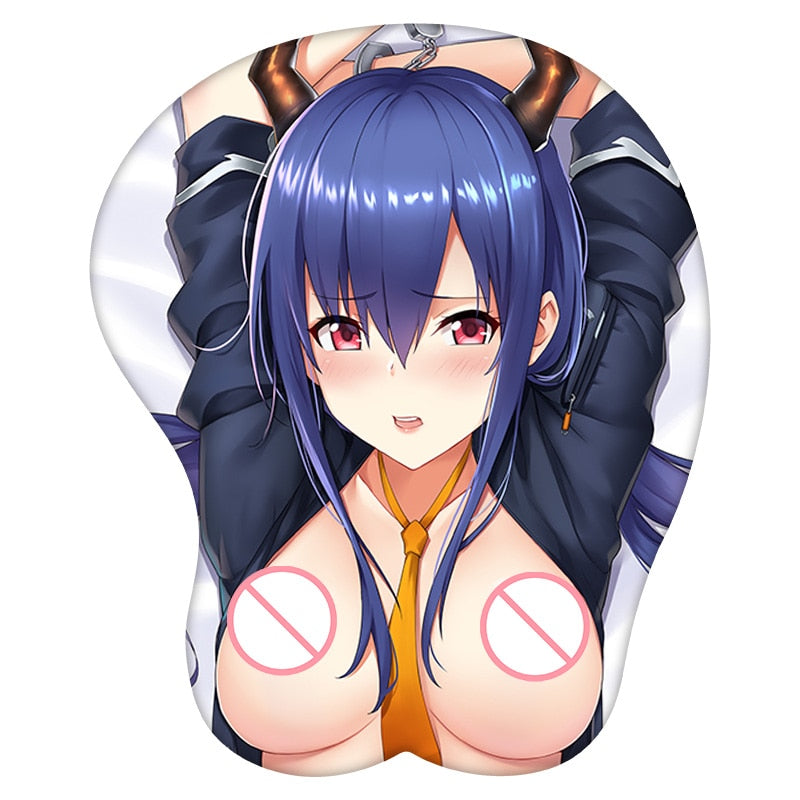 3D Mouse Pad Ch&#39;en Arknights Anime Wrist Rest Silicone Sexy Creative Gaming Mousepad Mat