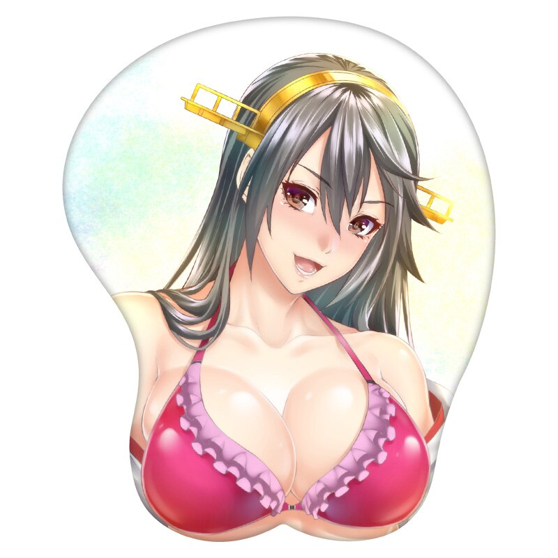 3D Mouse Pad Haruna Kantai Collection Anime Wrist Rest Silicone Sexy Creative Gaming Mousepad Mat