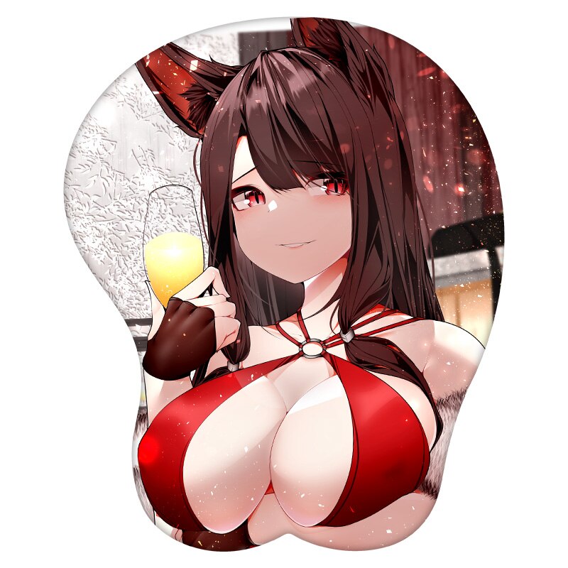 3D Mouse Pad Akagi Azur Lane Anime Wrist Rest Silicone Sexy Creative Gaming Mousepad Mat