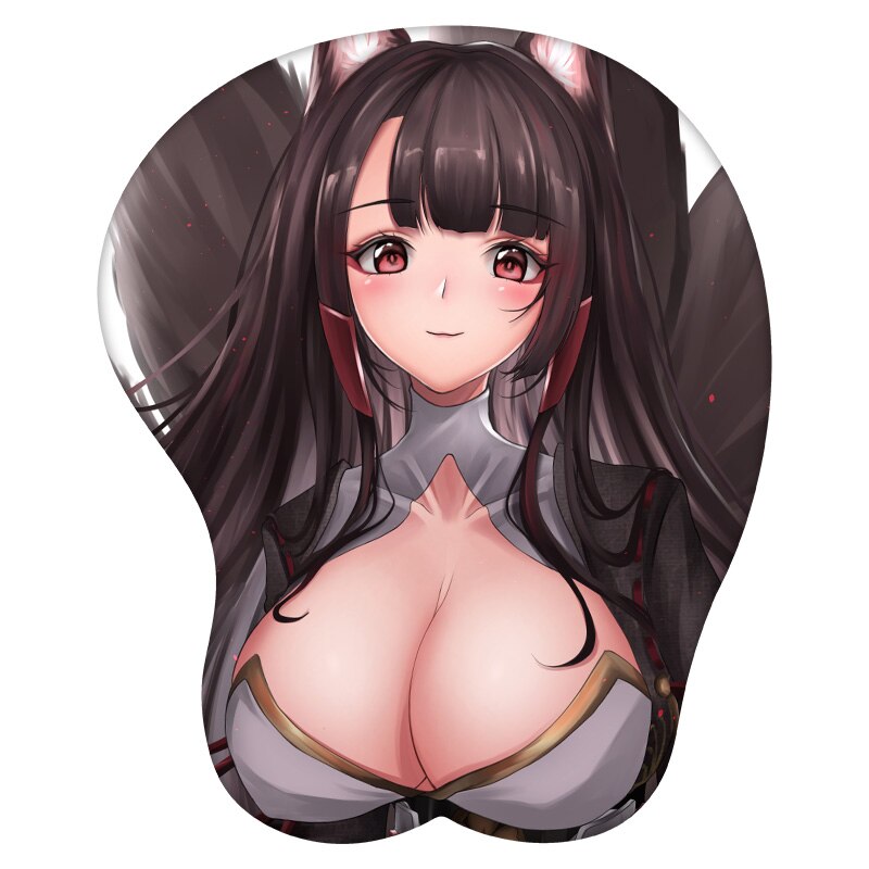 3D Mouse Pad Akagi Azur Lane Anime Wrist Rest Silicone Sexy Creative Gaming Mousepad Mat