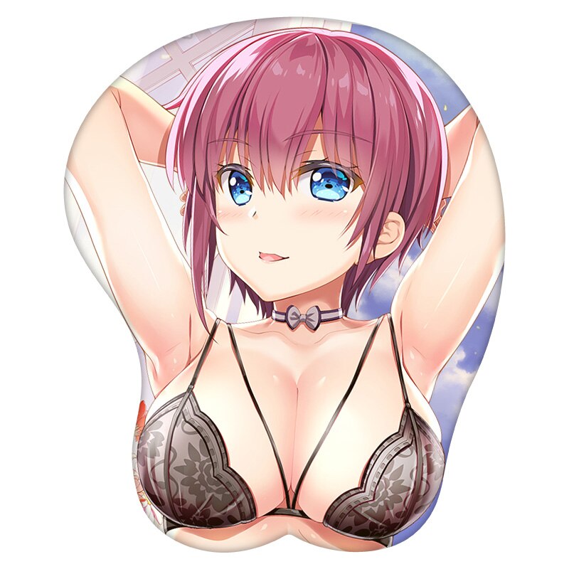 3D Mouse Pad Nakano Ichika The Quintessential Quintuplets Anime Wrist Rest Silicone Sexy Creative Gaming Mousepad Mat