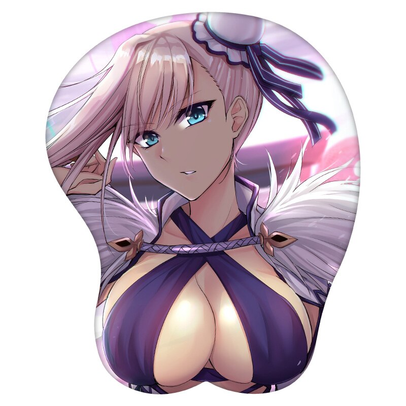 Anime 3D Mouse Pad Miyamoto Musashi Fate/Staynight Wrist Rest Silicone Sexy Creative Gaming Mousepad Mat