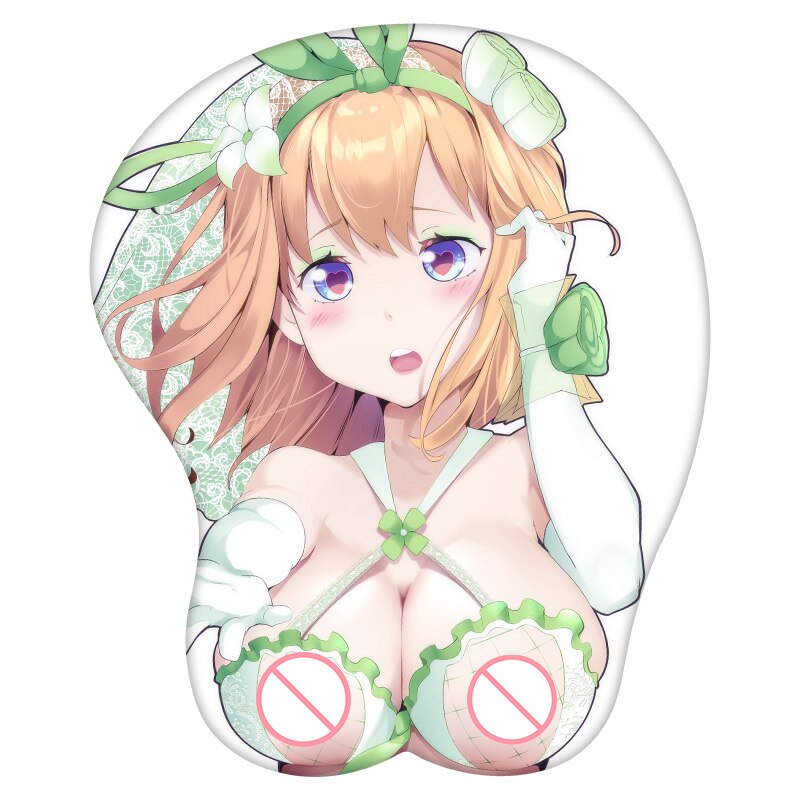 3D Mouse Pad Nakano Yotsuba The Quintessential Quintuplets Anime Wrist Rest Silicone Sexy Creative Gaming Mousepad Mat