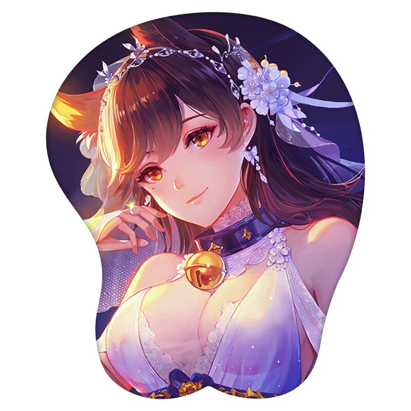 3D Mouse Pad Atago Azur Lane Anime Wrist Rest Silicone Sexy Creative Gaming Mousepad Mat