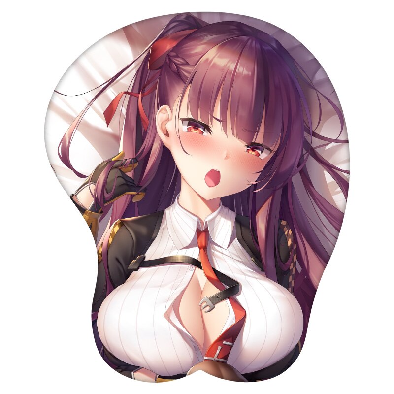 Anime 3D Mouse Pad WA2000 Girls&#39; Frontline Wrist Rest Silicone Sexy Creative Gaming Mousepad Mat