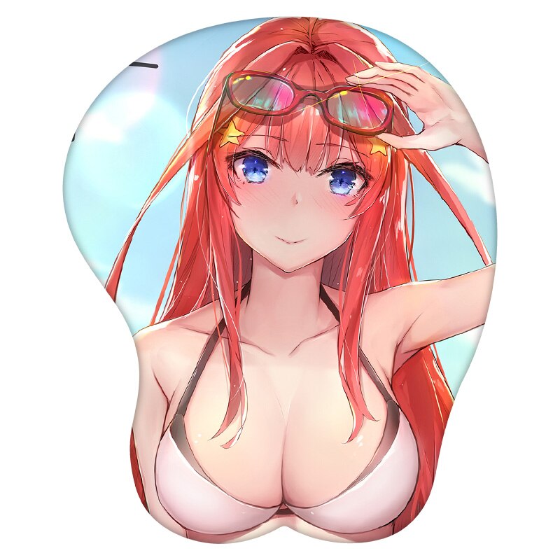 3D Mouse Pad Nakano Itsuki The Quintessential Quintuplets Anime Wrist Rest Silicone Sexy Creative Gaming Mousepad Mat