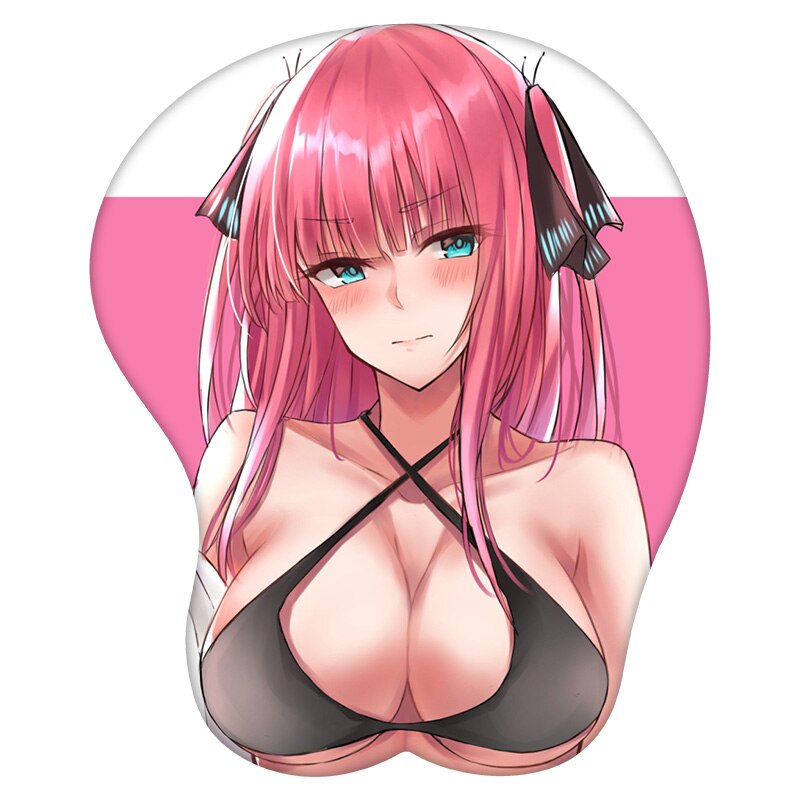 3D Mouse Pad Nakano Nino The Quintessential Quintuplets Anime Wrist Rest Silicone Sexy Creative Gaming Mousepad Mat