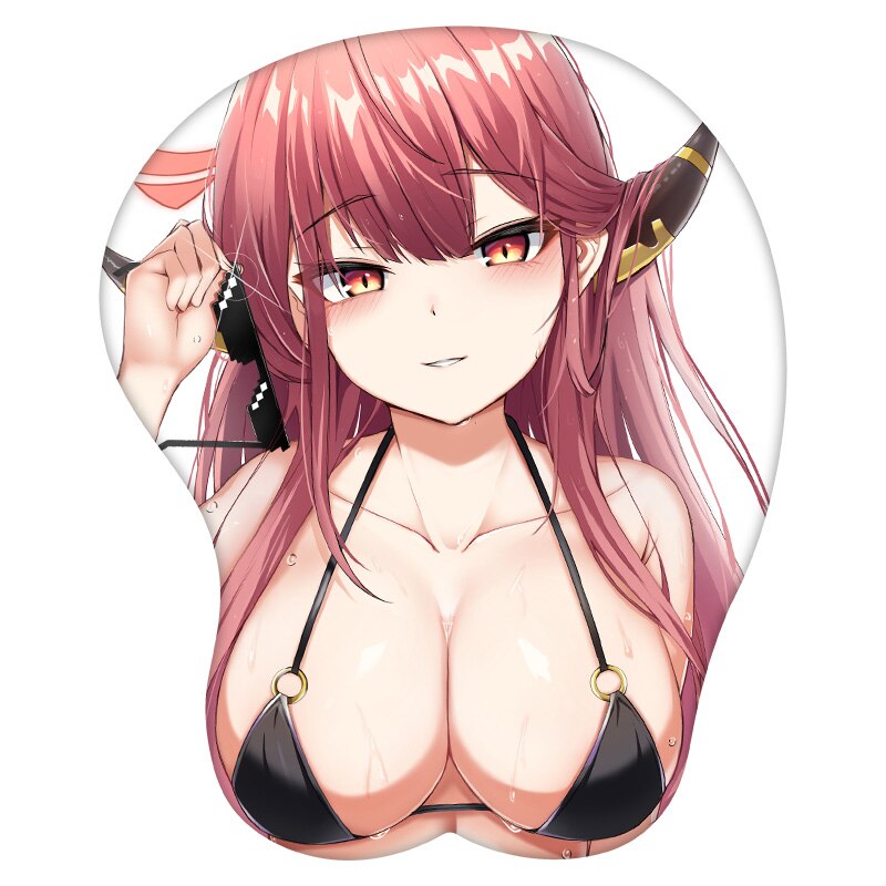 Anime 3D Mouse Pad Rikuhachima Aru Blue Archive Wrist Rest Silicone Sexy Creative Gaming Mousepad Mat