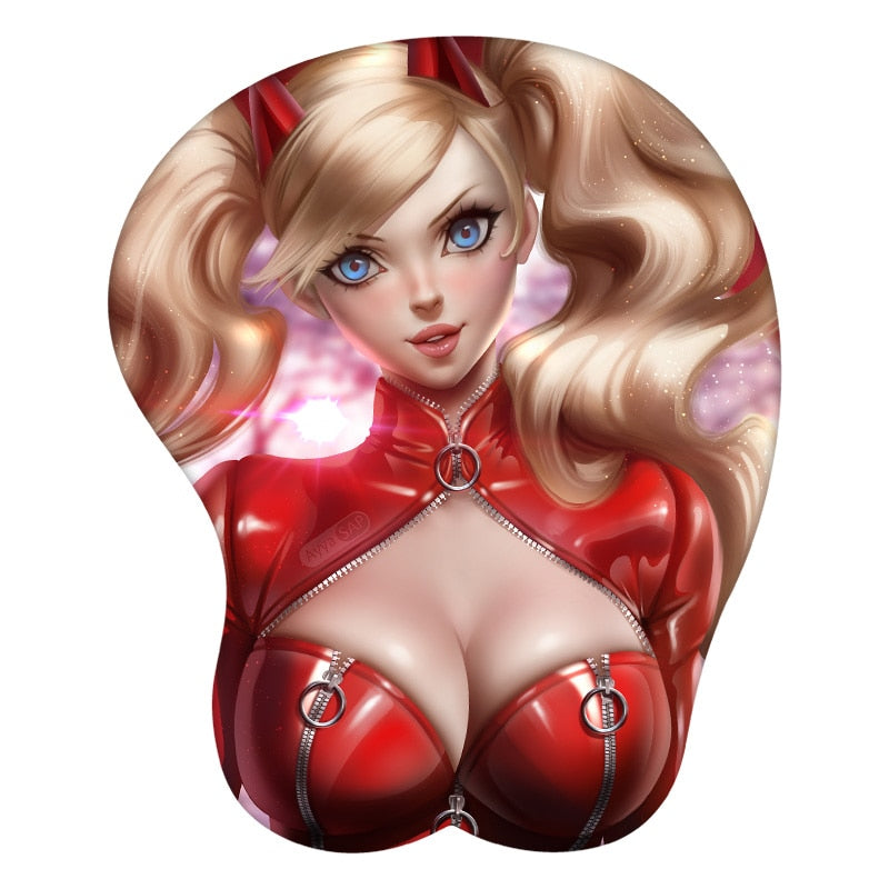 PERSONA5 Scramble Takamaki Anne 3D Mouse Pad Anime Wrist Rest Silicone Sexy Creative Gaming Mousepad Mat