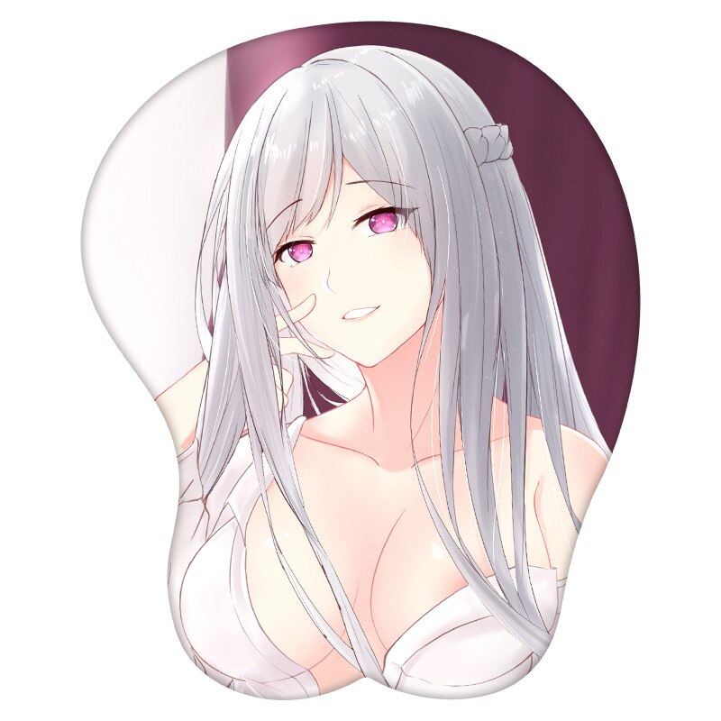 Anime 3D Mouse Pad AK-12 Girls&#39; Frontline Wrist Rest Silicone Sexy Creative Gaming Mousepad Mat