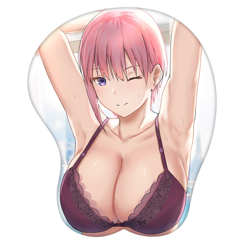 3D Mouse Pad Nakano Ichika The Quintessential Quintuplets Anime Wrist Rest Silicone Sexy Creative Gaming Mousepad Mat