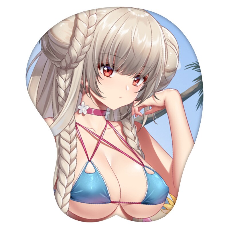 3D Mouse Pad  Formidable Azur Lane Anime Wrist Rest Silicone Sexy Creative Gaming Mousepad Mat