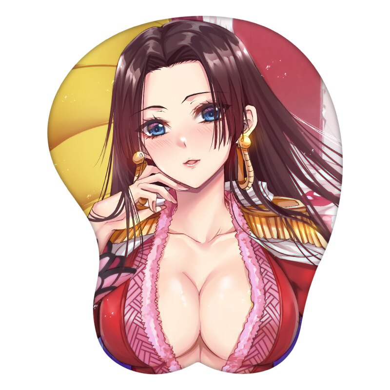 3D Mouse Pad Boa Hancock One Piece Anime Wrist Rest Silicone Sexy Creative Gaming Mousepad Mat