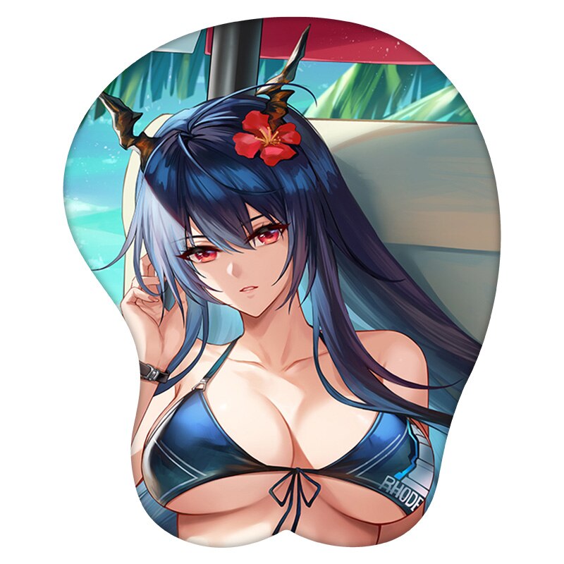 3D Mouse Pad Ch&#39;en Arknights Anime Wrist Rest Silicone Sexy Creative Gaming Mousepad Mat