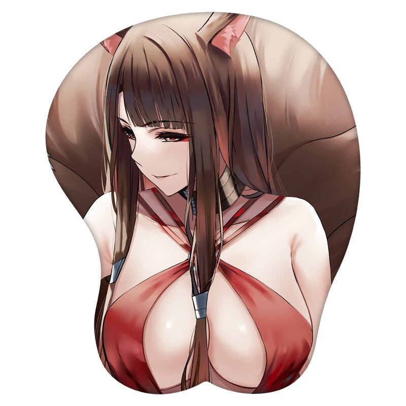 3D Mouse Pad Akagi Azur Lane Anime Wrist Rest Silicone Sexy Creative Gaming Mousepad Mat