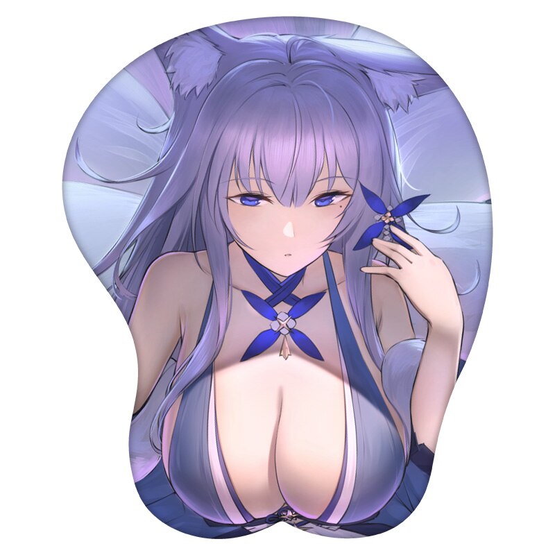 3D Mouse Pad Shinano Azur Lane Anime Wrist Rest Silicone Sexy Creative Gaming Mousepad Mat