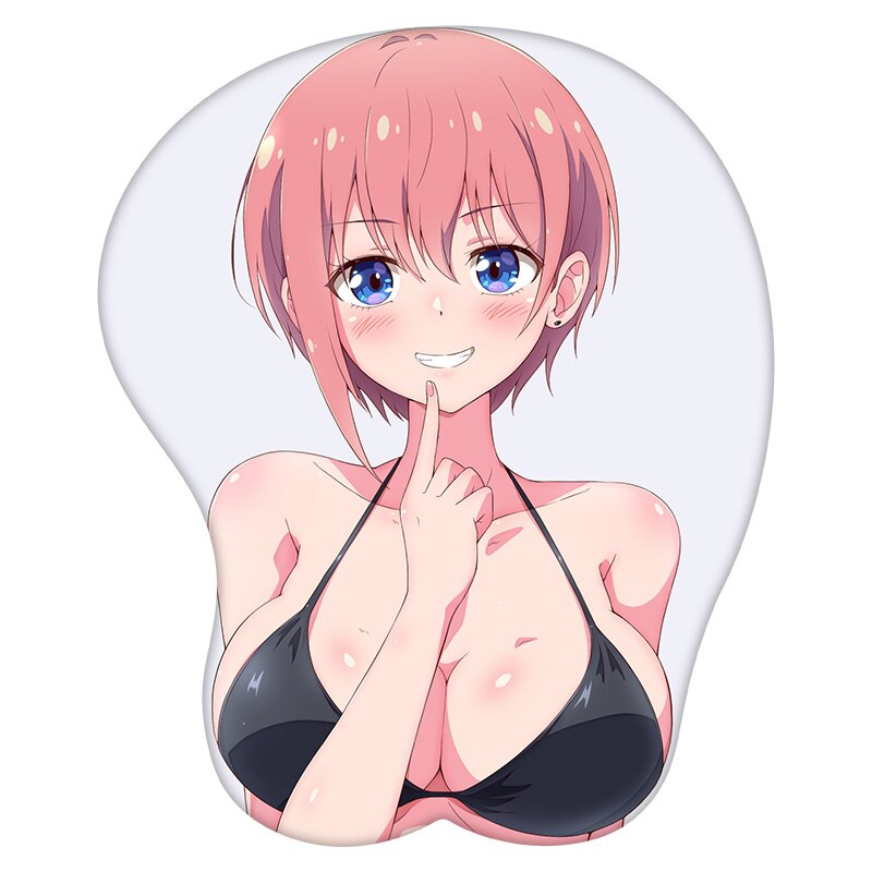 3D Mouse Pad Nakano Ichika The Quintessential Quintuplets Anime Wrist Rest Silicone Sexy Creative Gaming Mousepad Mat