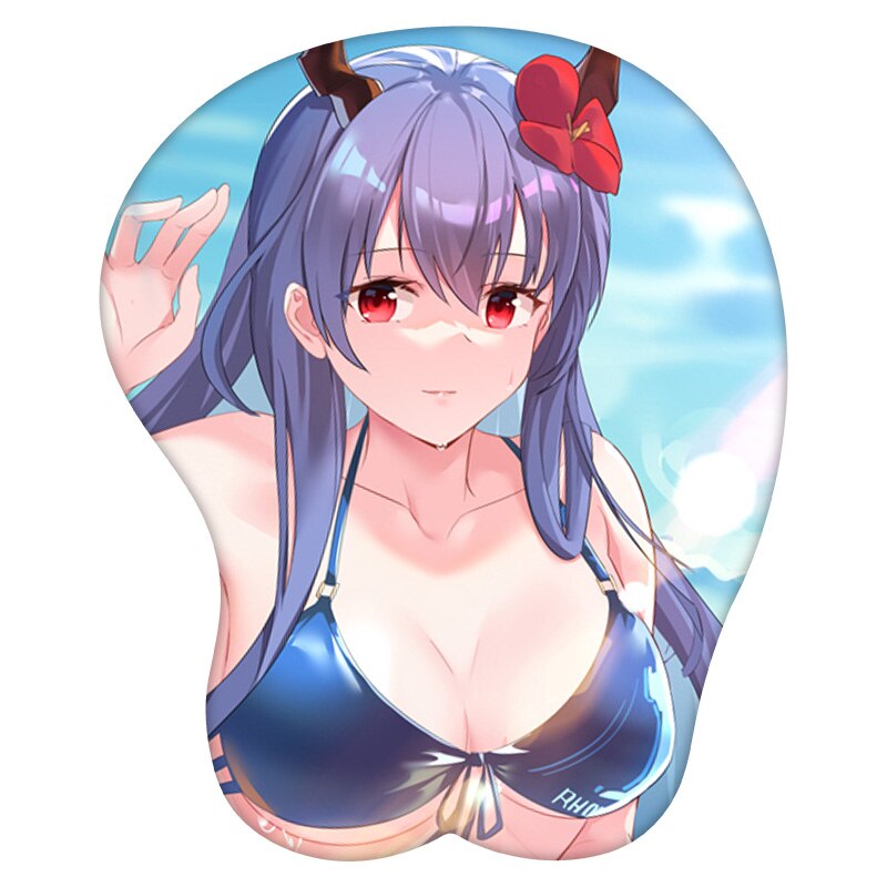 3D Mouse Pad Ch&#39;en Arknights Anime Wrist Rest Silicone Sexy Creative Gaming Mousepad Mat