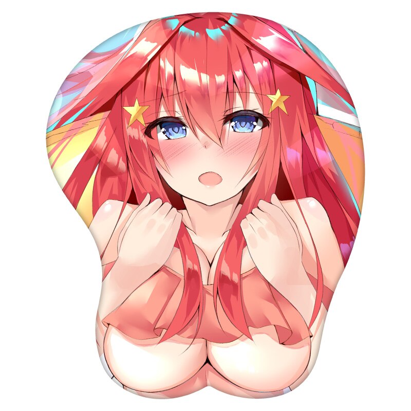 3D Mouse Pad Nakano Itsuki The Quintessential Quintuplets Anime Wrist Rest Silicone Sexy Creative Gaming Mousepad Mat