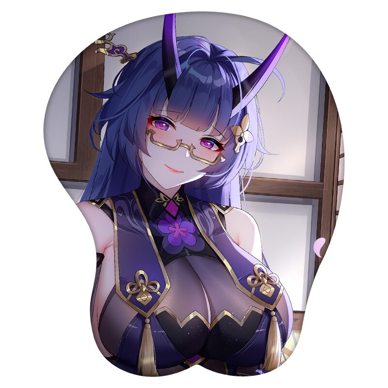 3D Mouse Pad Raiden Mei Honkai Impact 3rd Anime Wrist Rest Silicone Sexy Creative Gaming Mousepad Mat