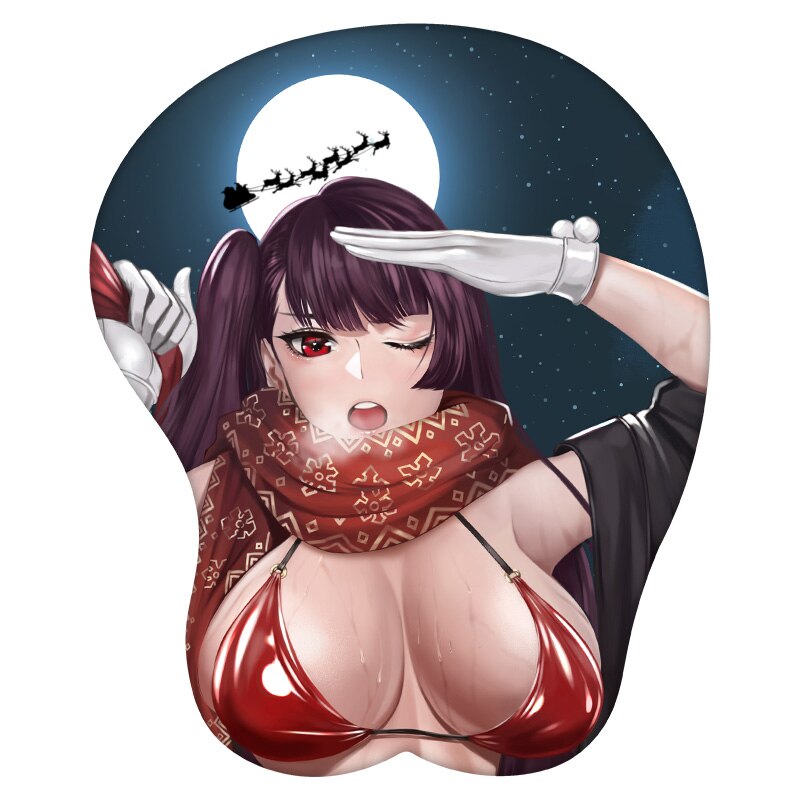 Anime 3D Mouse Pad WA2000 Girls&#39; Frontline Wrist Rest Silicone Sexy Creative Gaming Mousepad Mat