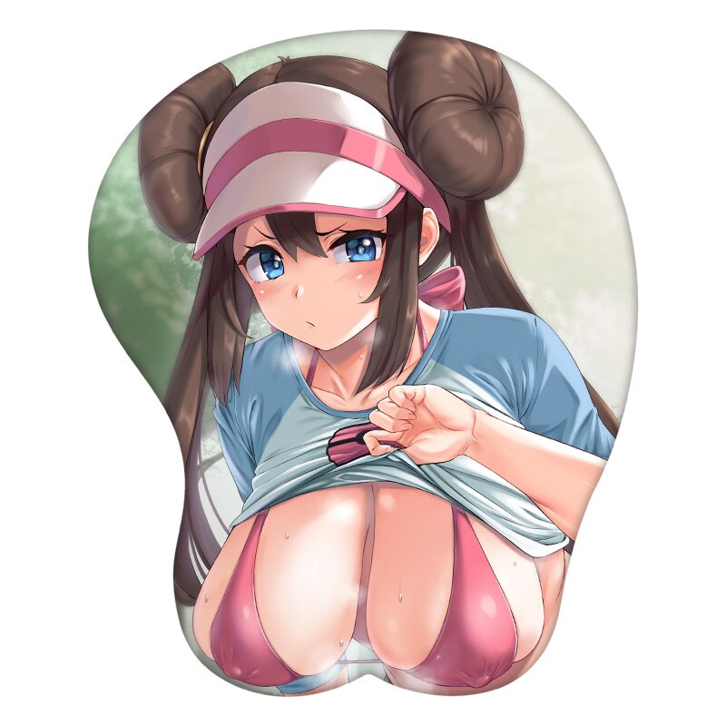 Trainer Protagonist Rosa 3D Mouse Pad Anime Wrist Rest Silicone Creative Gaming Mousepad Mat