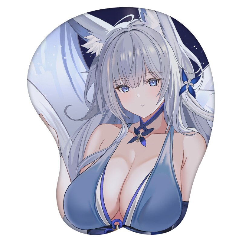 3D Mouse Pad Shinano Azur Lane Anime Wrist Rest Silicone Sexy Creative Gaming Mousepad Mat