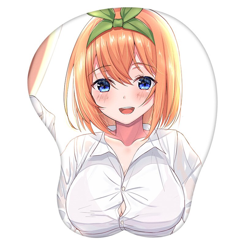 3D Mouse Pad Nakano Yotsuba The Quintessential Quintuplets Anime Wrist Rest Silicone Sexy Creative Gaming Mousepad Mat